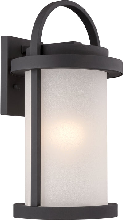 Nuvo Lighting 62/652 Willis LED Outdoor Large Wall Mount Sconce with Antique White Glass