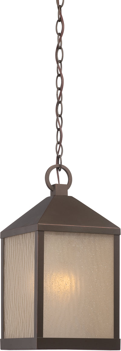 Nuvo Lighting 62/665 HAVEN LED OUTDOOR HANGING  MAHGNY BRNZE/TEA STAIN GLASS