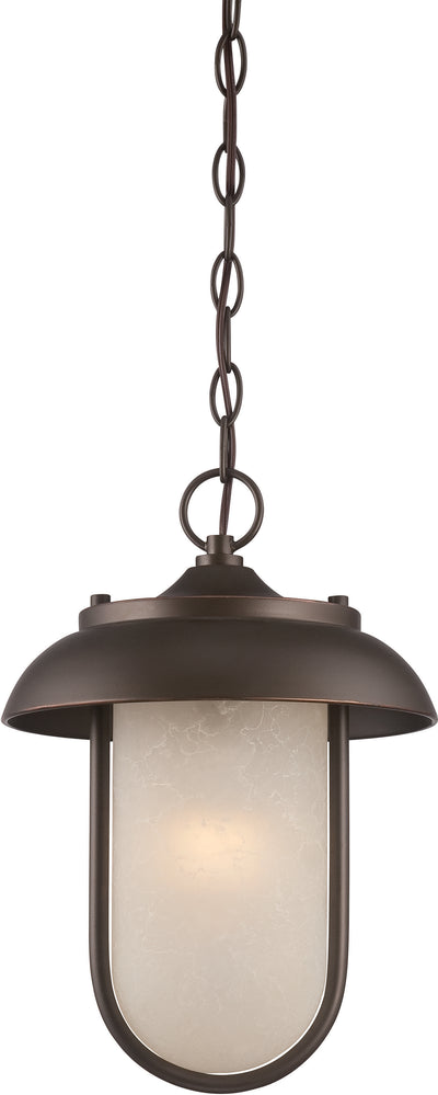 Nuvo Lighting 62/675 TULSA LED OUTDOOR HANGING  MAHGNY BRNZE/SATIN AMBR GLSS