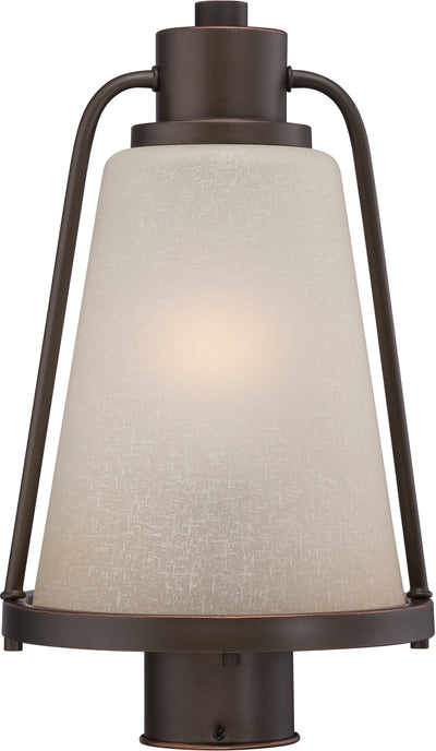 Nuvo Lighting 62/684 TOLLAND LED OUTDOOR POST MAHGNY BRNZE/CHAMPAGNE GLSS