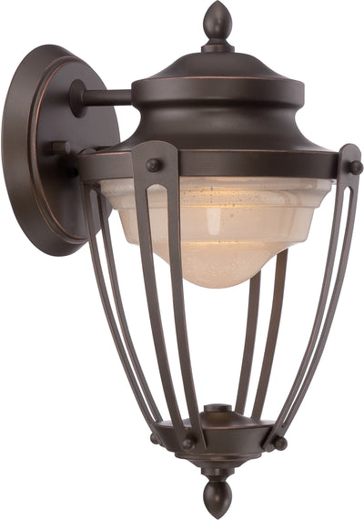Nuvo Lighting 62/691 COLE LED OUTDOOR WALL  MAHOGANY BRONZE/FRSTD GLSS