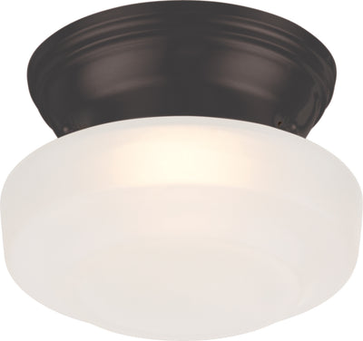 Nuvo Lighting 62/701 BOGIE LED FLUSH  MAHOGANY BRONZE/FROSTED GLASS