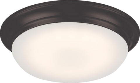 Nuvo Lighting 62/702 LIBBY LED FLUSH  MAHOGANY BRONZE/FROSTED GLASS