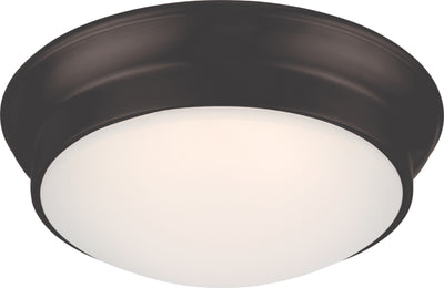 Nuvo Lighting 62/705 CONRAD LED FLUSH MAHOGANY BRONZE/FROSTED GLASS