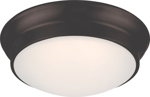 Nuvo Lighting 62/705 CONRAD LED FLUSH MAHOGANY BRONZE/FROSTED GLASS