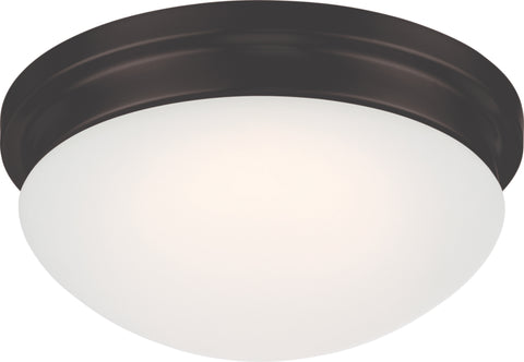 Nuvo Lighting 62/706 SPECTOR LED FLUSH  MAHOGANY BRONZE/FROSTED GLASS