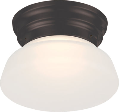 Nuvo Lighting 62/714 BOGIE LED FLUSH  MAHOGANY BRONZE/FROSTED GLASS