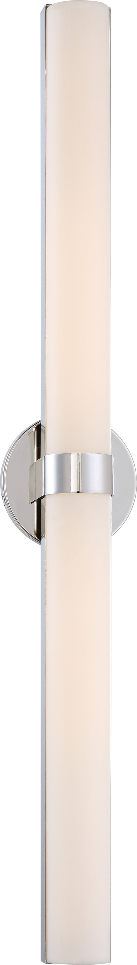 Nuvo Lighting 62/724 Bond Double 37 3/8 Inch LED Vanity with White Acrylic Lens