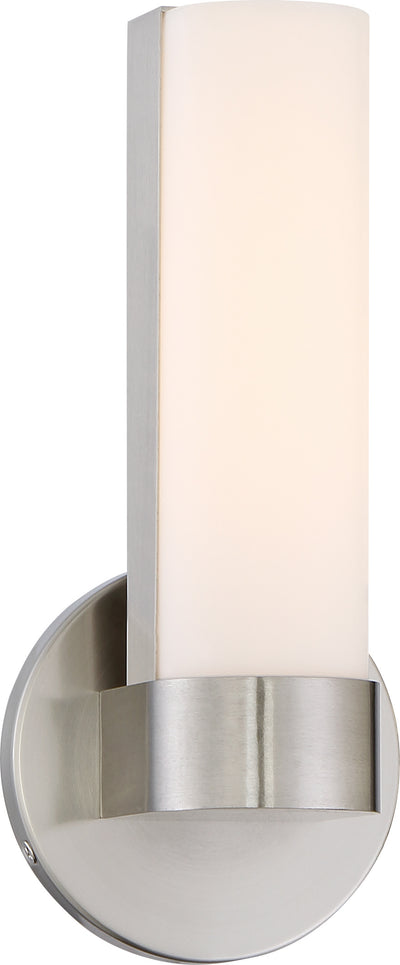 Nuvo Lighting 62/731 Bond Single 9 1/2 Inch LED Vanity with White Acrylic Lens