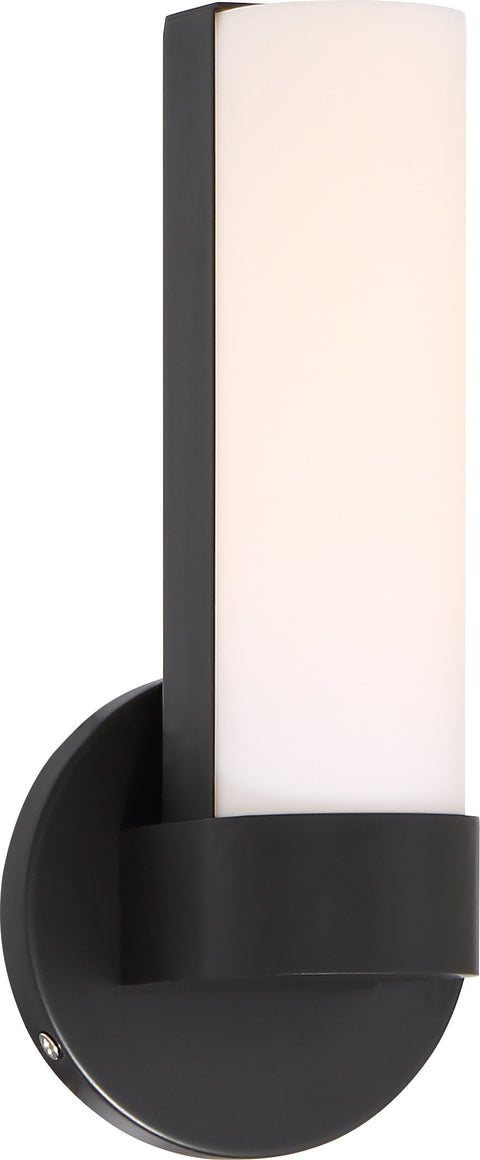 Nuvo Lighting 62/741 Bond Single 9 1/2 Inch LED Vanity with White Acrylic Lens