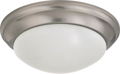 Nuvo Lighting 62/788 LED Light Fixture 14 Inch Flush Mounted Frosted Glass Brushed Nickel Finish 120 277V