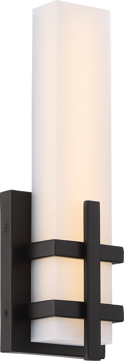 Nuvo Lighting 62/873 Grill Single LED Wall Mount Sconce Sconce Aged Bronze Finish