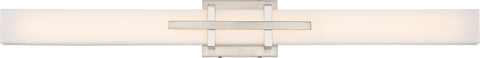 Nuvo Lighting 62/875 Grill Triple LED Wall Mount Sconce Sconce Polished Nickel Finish White Acrylic Lens