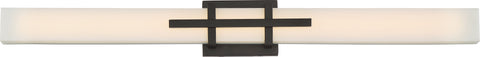 Nuvo Lighting 62/876 Grill Triple LED Wall Mount Sconce Sconce Aged Bronze Finish White Acrylic Lens