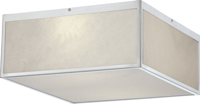 Nuvo Lighting 62/891 Crate 14 Inch LED Flush Fixture with Gray Marbleized Acrylic Panels Brushed Nickel Finish