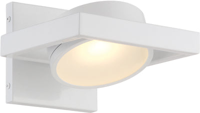 Nuvo Lighting 62/992 Hawk LED Pivoting Head Wall Mount Sconce Sconce White Finish Lamp Included