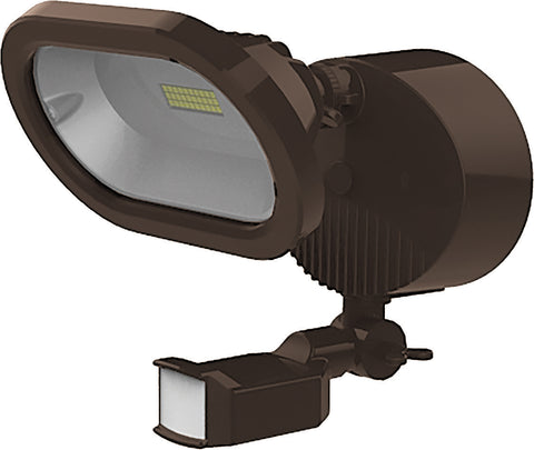 Nuvo Lighting 65/092 LED Security Light Single Head Motion Sensor Included Bronze Finish 4000K 1200 Lumens