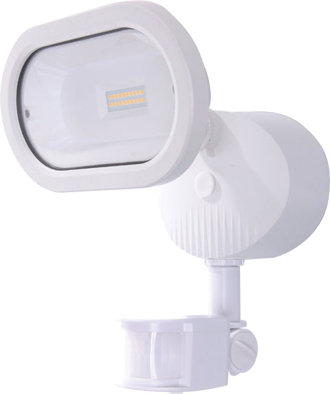 Nuvo Lighting 65/106 LED Security Light Single Head Motion Sensor Included White Finish 4000K 1200 Lumens