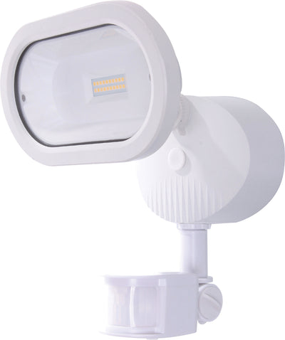Nuvo Lighting 65/206 LED Security Light Single Head Motion Sensor Included White Finish 3000K