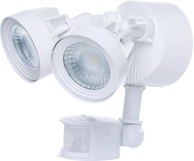 Nuvo Lighting 65/208 LED Security Light Dual Head Motion Sensor Included White Finish 3000K