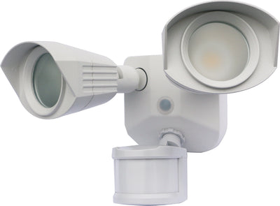 Nuvo Lighting 65/211 LED Security Light Dual Head White Finish 3000K Motion Sensor
