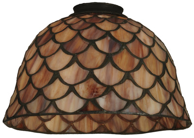 Meyda Lighting 65168 8"W Tiffany Fishscale Shade