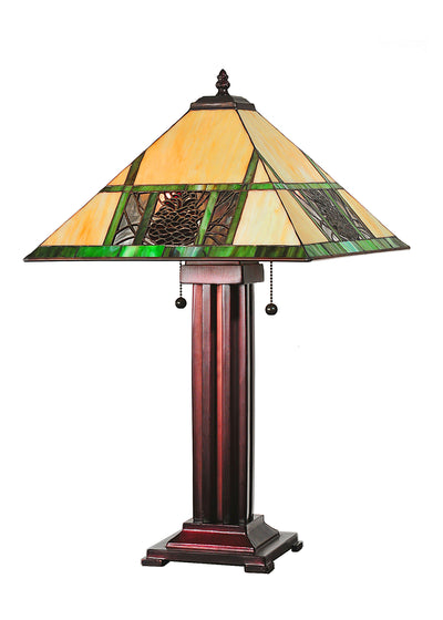 Meyda Lighting 67851 24"H Pinecone Ridge Table Lamp