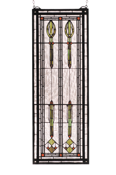 Meyda Lighting 68020 11"W X 30"H Spear of Hastings Stained Glass Window