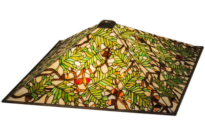 Meyda Lighting 69966 26"Sq Acorn & Oak Leaf Shade