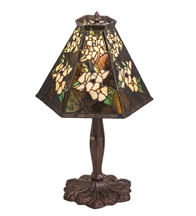 Meyda Lighting 81619 19" High Oriental Peony Accent Lamp