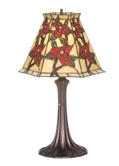 Meyda Lighting 81620 19"H Oriental Peony Accent Lamp