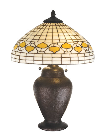 Meyda Lighting 82152 23.5"H Tiffany Acorn Table Lamp