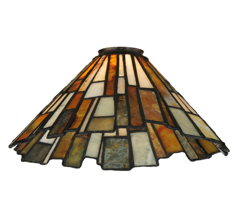 Meyda Lighting 82852 13"W Delta Jadestone Shade