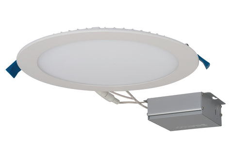 Nuvo Lighting S11607 24 watt LED Direct Wire Downlight Edge lit 8 inch 4000K 120 volt Dimmable Round Remote Driver