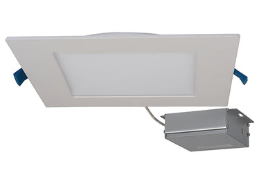 Nuvo Lighting S11615 24 watt LED Direct Wire Downlight Edge lit 8 inch 3000K 120 volt Dimmable Square Remote Driver