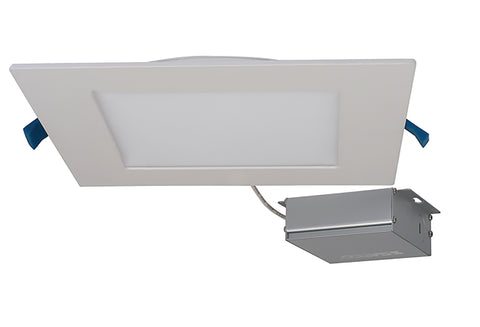 Nuvo Lighting S11615 24 watt LED Direct Wire Downlight Edge lit 8 inch 3000K 120 volt Dimmable Square Remote Driver