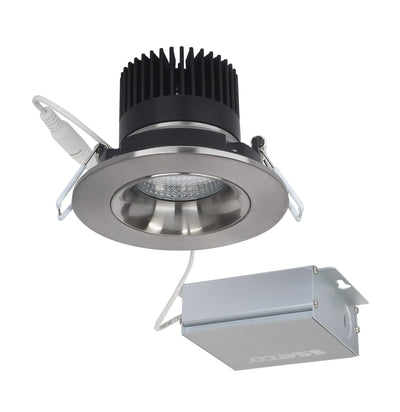 Nuvo Lighting S11626 12 watt LED Direct Wire Downlight Gimbaled 3.5 inch 3000K 120 volt Dimmable Round Remote Driver Brushed Nickel