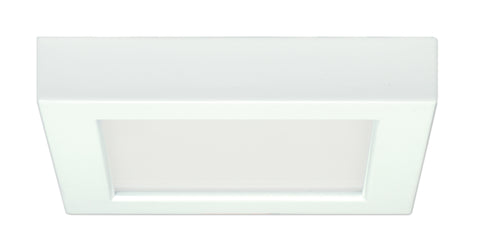 Nuvo Lighting S21506 10.5 watt 5.5" Flush Mount LED Fixture 5000K Square Shape White Finish 120 volts