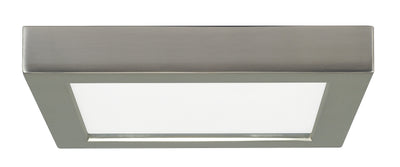 Nuvo Lighting S21509 13.5 watt 7" Flush Mount LED Fixture 3000K Square Shape Brushed Nickel Finish 120 volts