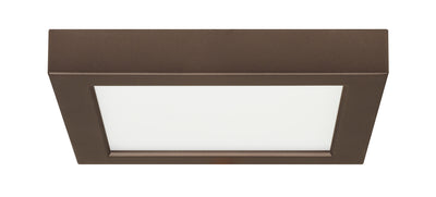 Nuvo Lighting S21510 13.5 watt 7" Flush Mount LED Fixture 3000K Square Shape Bronze Finish 120 volts