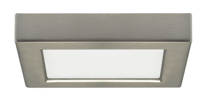 Nuvo Lighting S21519 10.5 watt 5.5" Flush Mount LED Fixture 5000K Square Shape Brushed Nickel Finish 120 volts