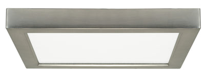 Nuvo Lighting S21521 13.5 watt 7" Flush Mount LED Fixture 5000K Square Shape Brushed Nickel Finish 120 volts