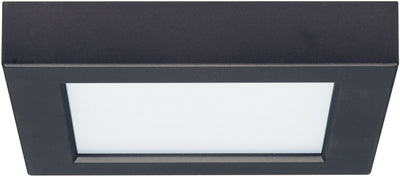 Nuvo Lighting S21537 10.5W 5.5 Inch Flush Mount LED Fixture 3000K Square Shape Black Finish 120V