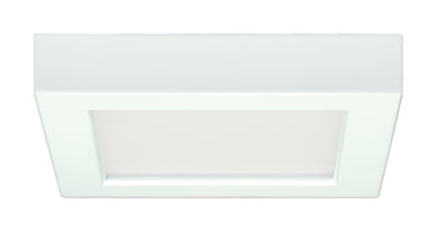 Nuvo Lighting S29324 10.5 watt 5.5" Flush Mount LED Fixture 2700K Square Shape White Finish 120 volts