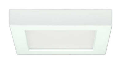 Nuvo Lighting S29327 10.5 watt 5.5" Flush Mount LED Fixture 3000K Square Shape White Finish 120 volts