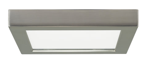 Nuvo Lighting S29333 13.5 watt 7" Flush Mount LED Fixture 2700K Square Shape Brushed Nickel Finish 120 volts
