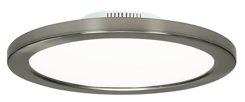 Nuvo Lighting S9883 12 watt 7" Flush Mount LED Fixture 3000K Brushed Nickel finish 120/277 volts