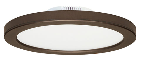 Nuvo Lighting S9885 12 watt 7" Flush Mount LED Fixture 3000K Bronze finish 120/277 volts