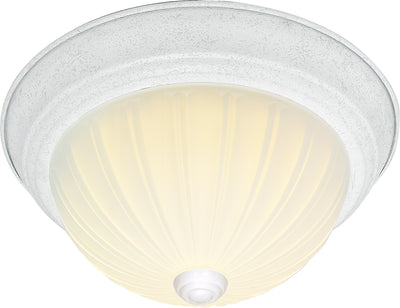 Nuvo Lighting SF76/129 3 Light 15" Flush Mount Frosted Melon Glass