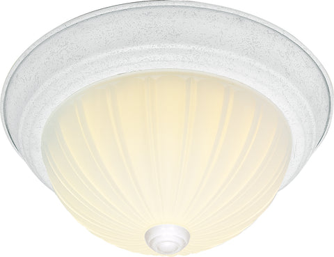 Nuvo Lighting SF76/129 3 Light 15" Flush Mount Frosted Melon Glass